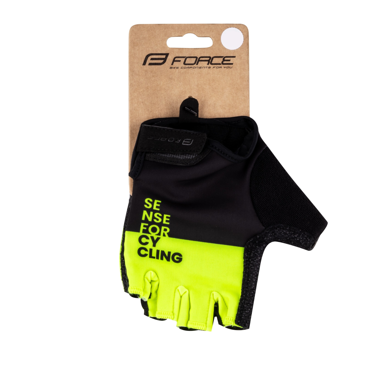 Manusi Force Fine negru/galben fluo M [2]