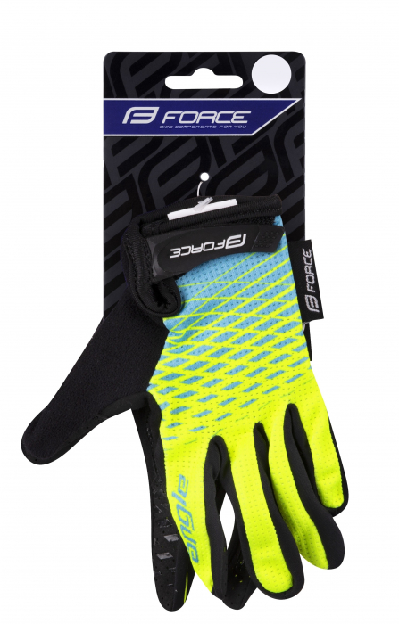 Manusi Force Kid MTB Angle de Vara Fluo-Blue M [2]