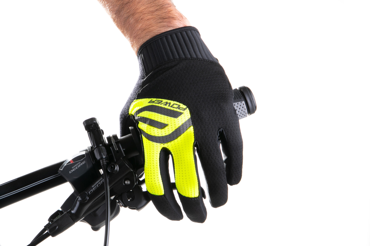 Manusi Force MTB Power, negru/fluo, L [2]