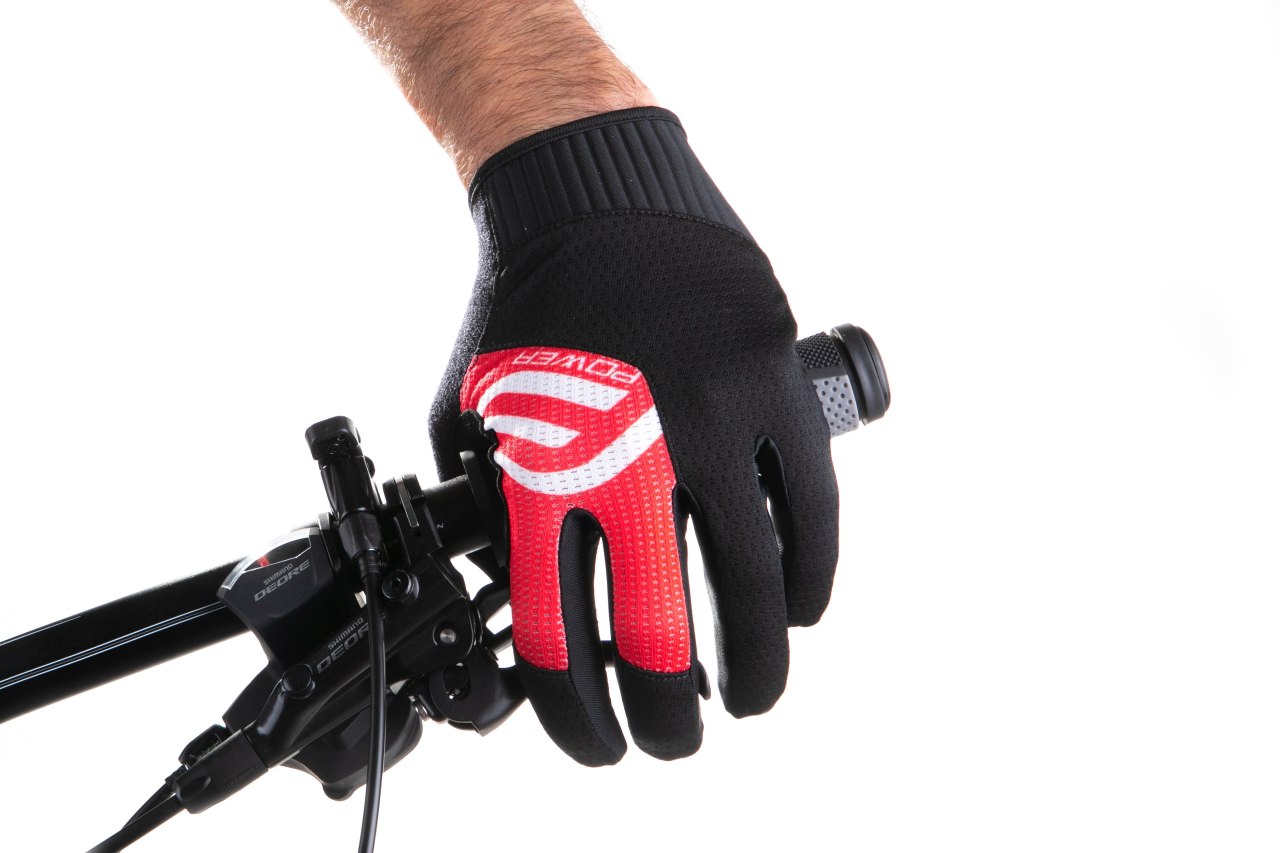 Manusi Force MTB Power, negru/rosu, M [2]