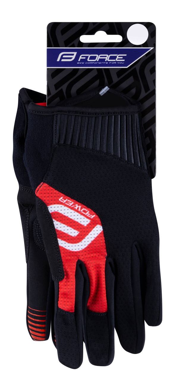 Manusi Force MTB Power, negru/rosu, M [3]