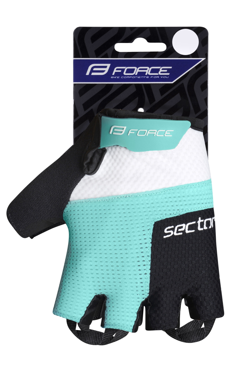 Manusi Force Sector Lady gel negru/turcoaz XL [2]