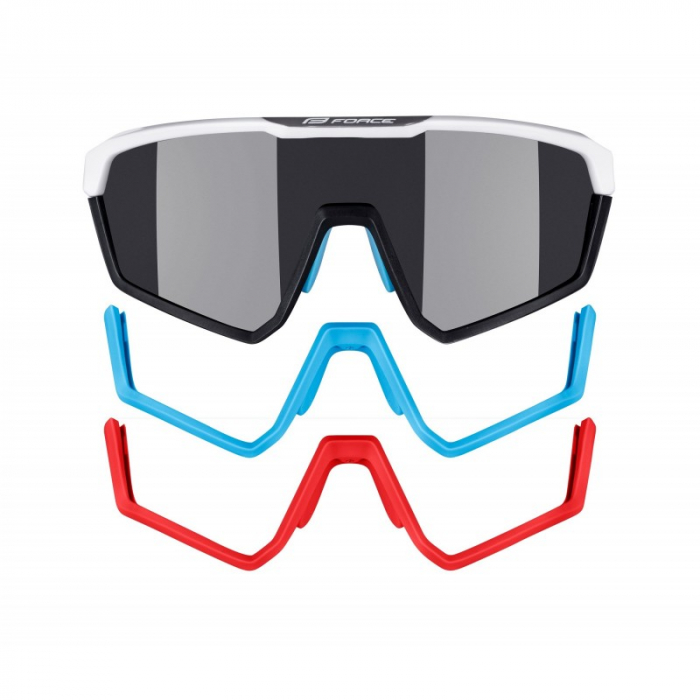 Ochelari Force Apex lentila negru contrast, alb/bleu [3]