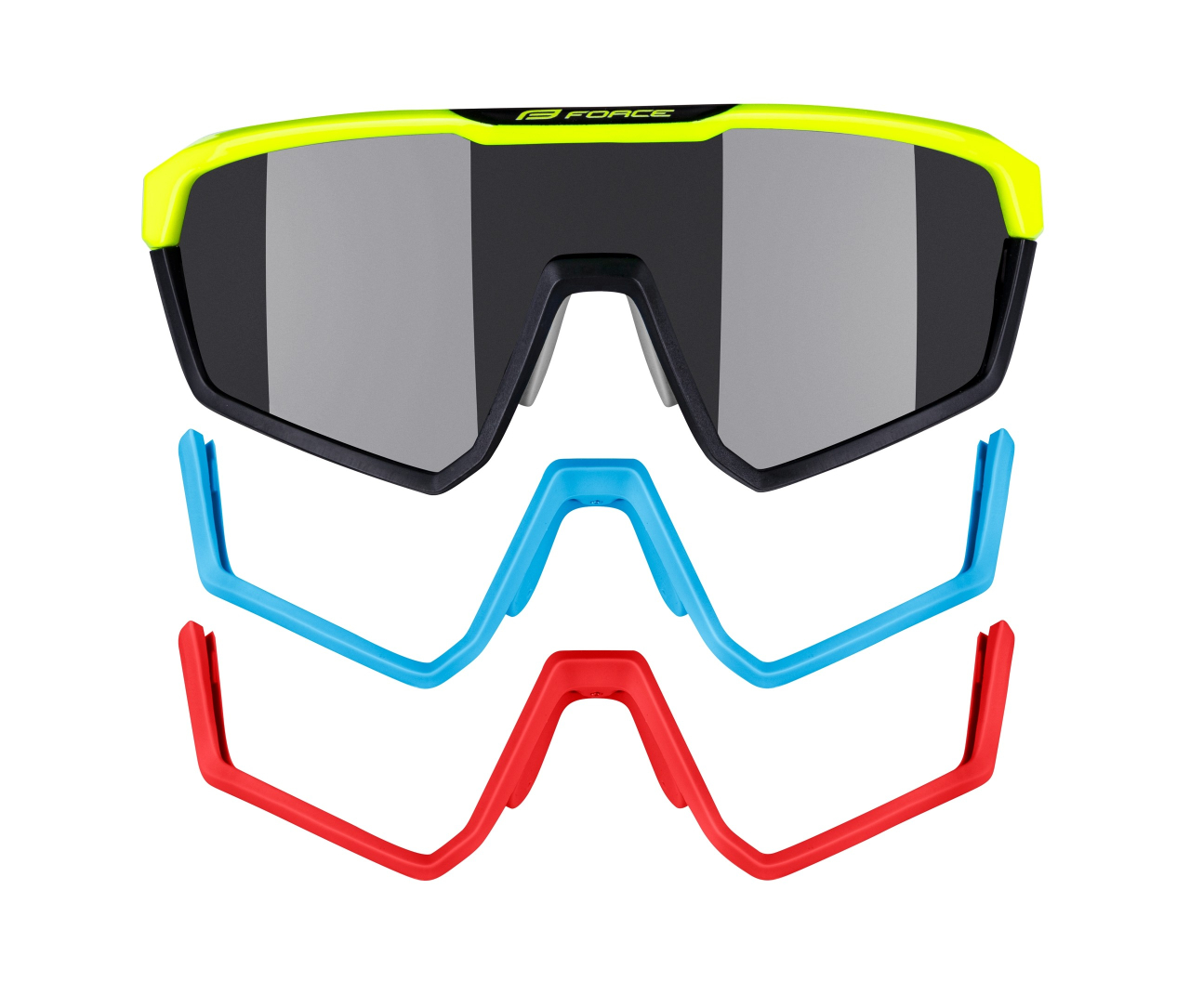 Ochelari Force Apex lentila negru contrast, fluo/negru [3]