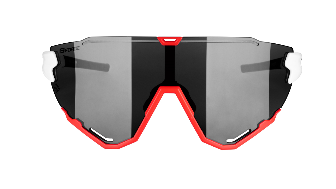 Ochelari Force Creed alb/rosu, lentila neagra oglinda [3]