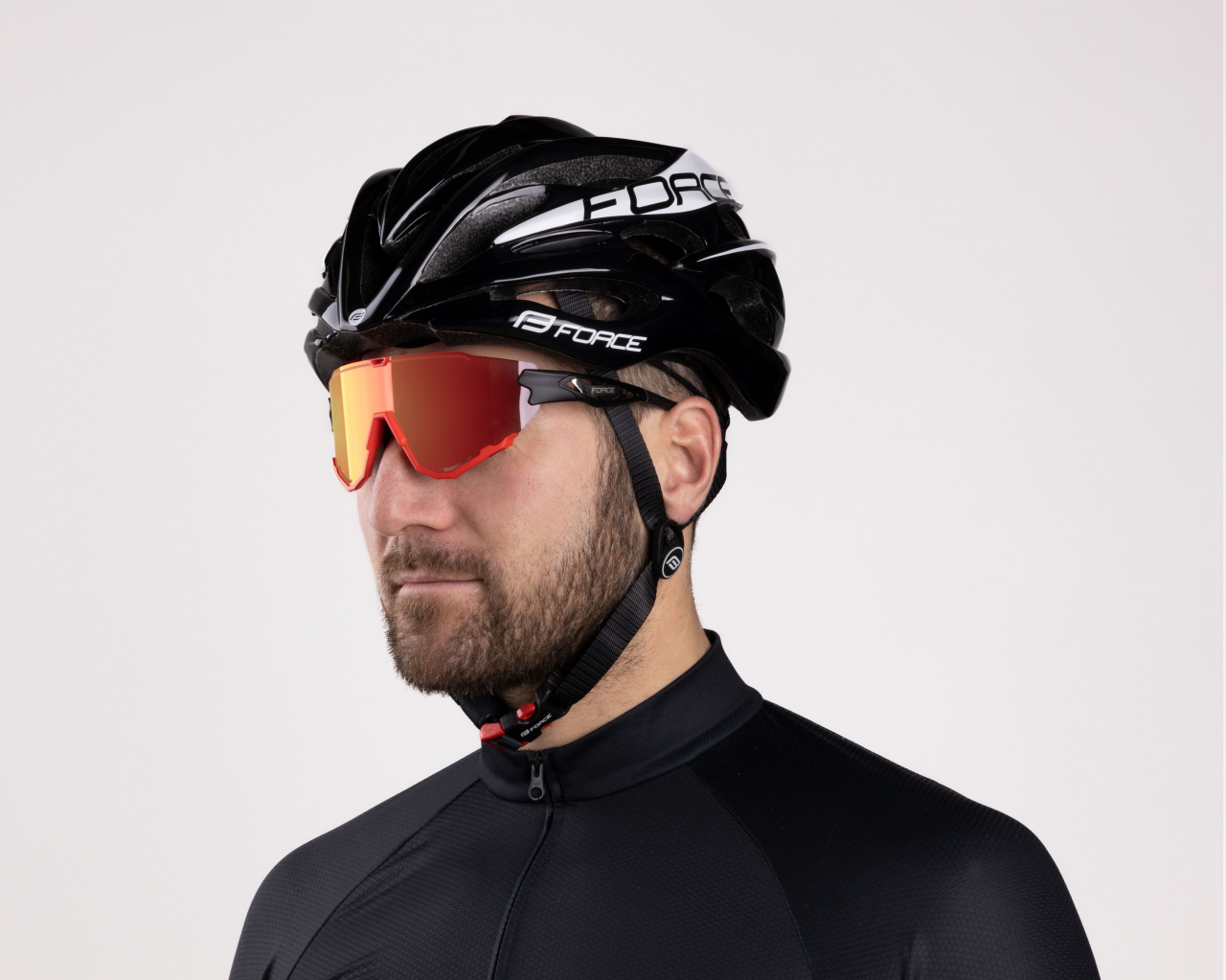 Ochelari Force Creed negru/rosu, lentila revo rosie [6]