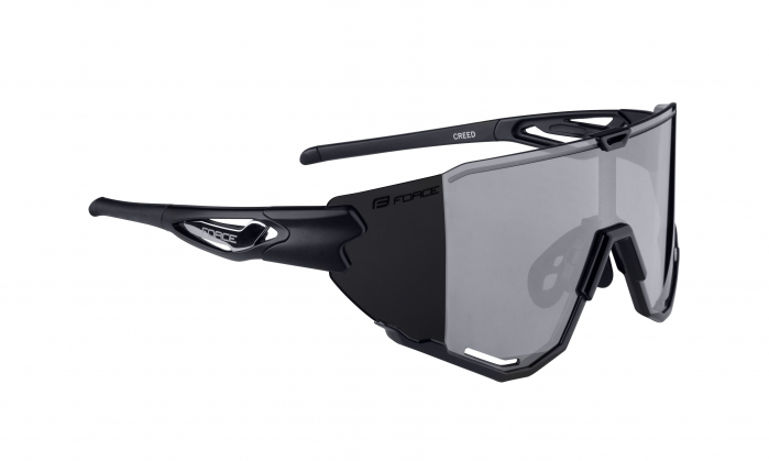 Ochelari Force Creed negru, lentila neagra oglinda [2]
