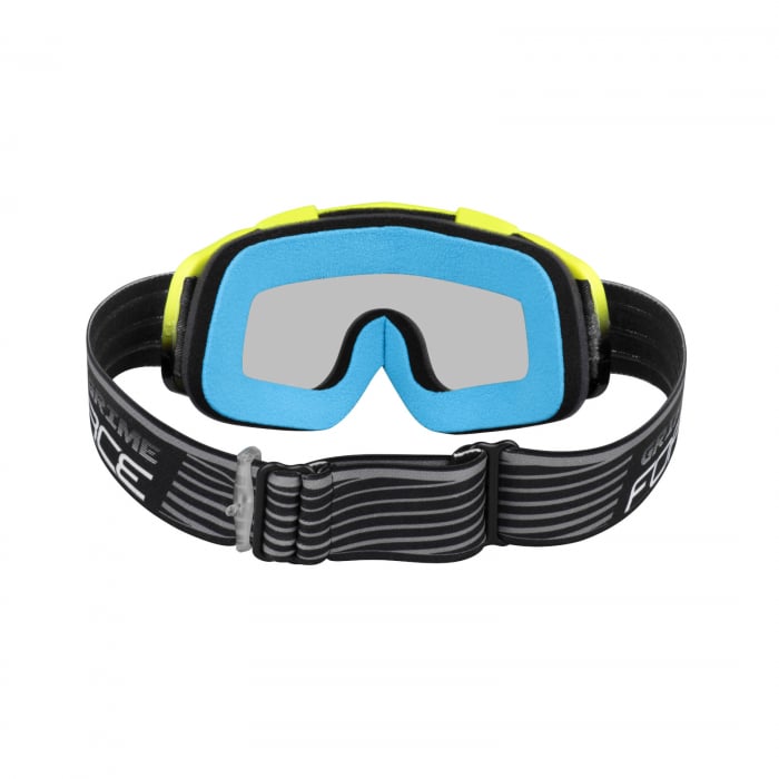 Ochelari Force Grime lentile transparente + 10 tear offs negru-fluo [3]
