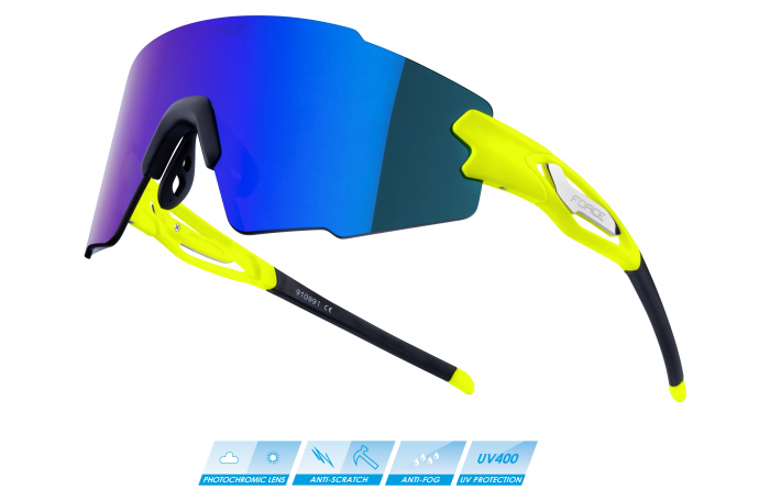 Ochelari Force Mantra Mirror galben fluo/albastru [2]