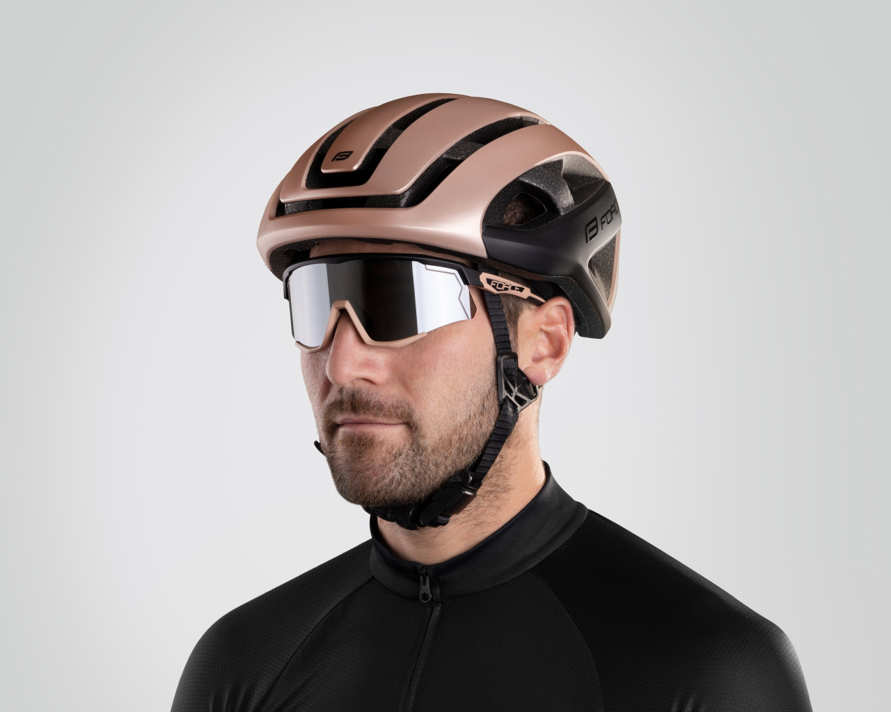 Ochelari Force Sonic negru/bronz, lentila argintie oglinda [7]