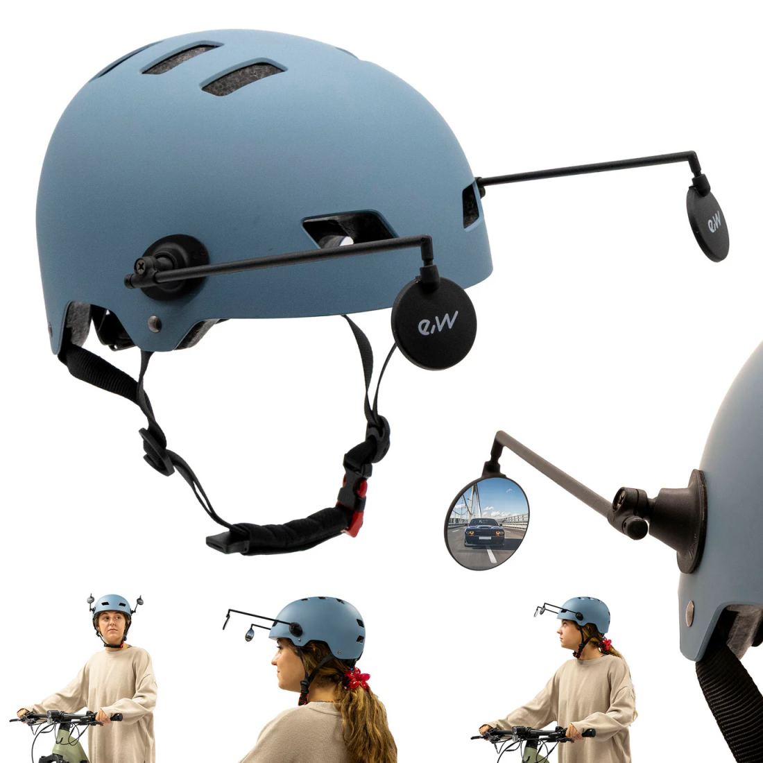 Oglinda retrovizoare pentru casca EWR002 ajustabila, detasabila [4]