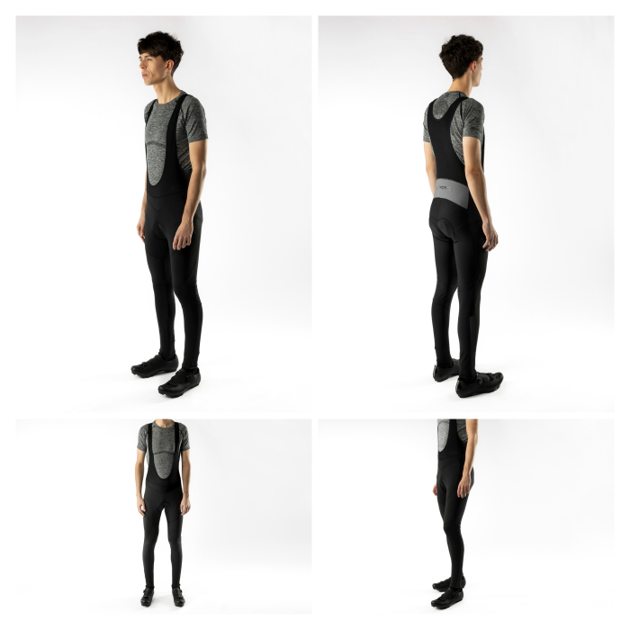 Pantaloni cu bretele si bazon Force Bright negri L [3]