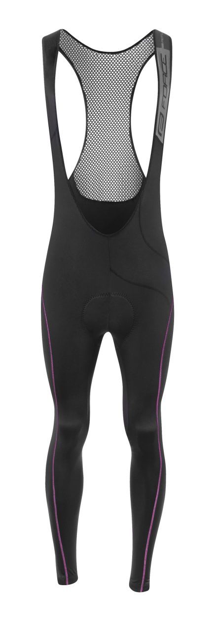 Pantaloni cu bretele si bazon Force Bright negri XL [5]
