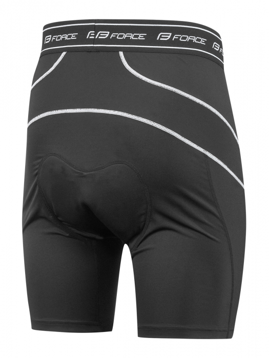 Pantaloni scurti Force Blade MTB, lenjerie cu bazon, Rosu, XL [5]