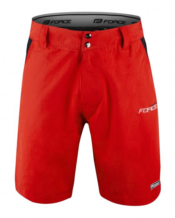 Pantaloni Force Blade MTB cu sub-pantaloni cu bazon Rosu XL [1]