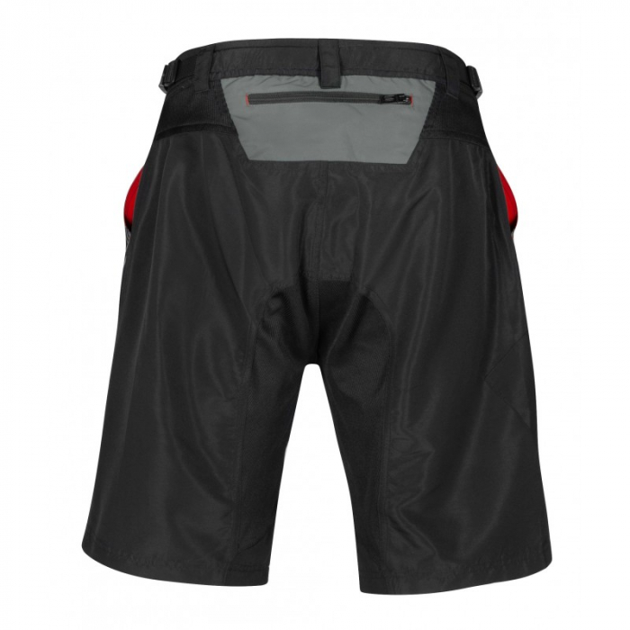 Pantaloni Force Downhill MTB cu sub-pantaloni cu bazon Negru/Gri XS [2]