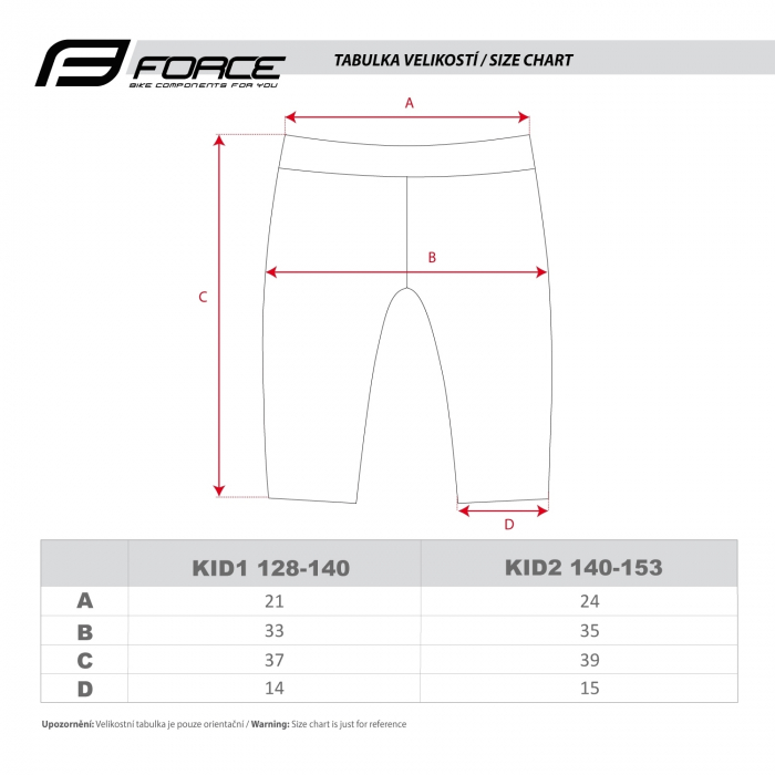 Pantaloni Force Kid cu bazon 140-153 cm Negru/Alb [7]