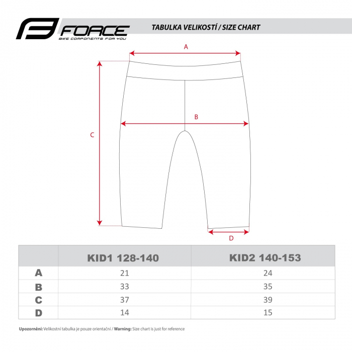 Pantaloni Force Kid cu bazon 128-140 cm Negru/Fluo [7]