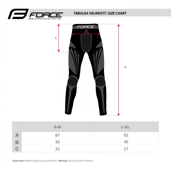 Pantaloni functionali Force Frost negri XL-XXL [5]
