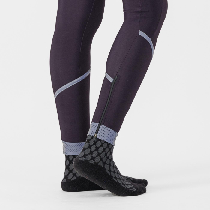 Pantaloni lungi Castelli Velocissima Thermal, de dama, mov nocturn inchis/argintiu reflex, M [4]