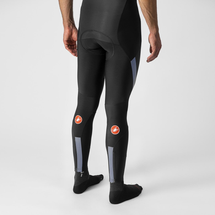 Pantaloni lungi cu bretele Castelli Sorpasso RoS, pt barbati, negru/argintiu reflex, M [3]