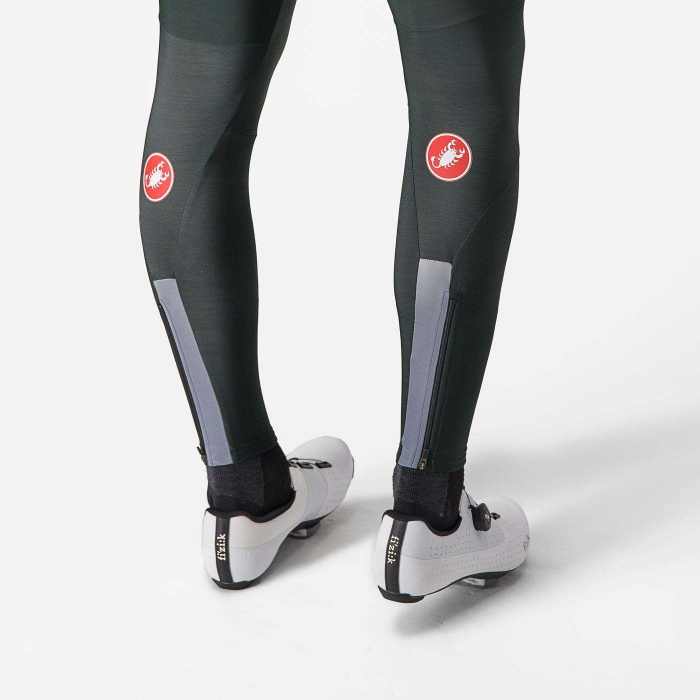 Pantaloni lungi cu bretele Castelli Sorpasso RoS, Verde Inchis, M [6]