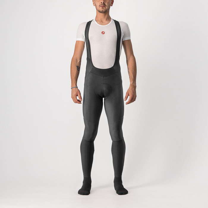 Pantaloni lungi cu bretele Castelli Velocissimo 5, negru/argintiu reflex, XL [1]