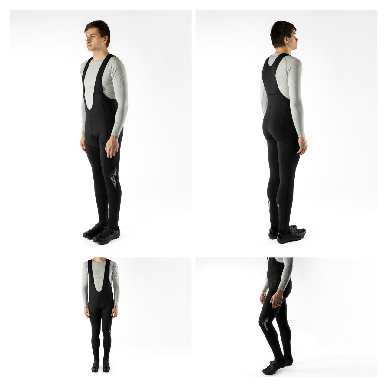 Pantaloni lungi cu bretele fara bazon Force Shard Windster negri L [3]