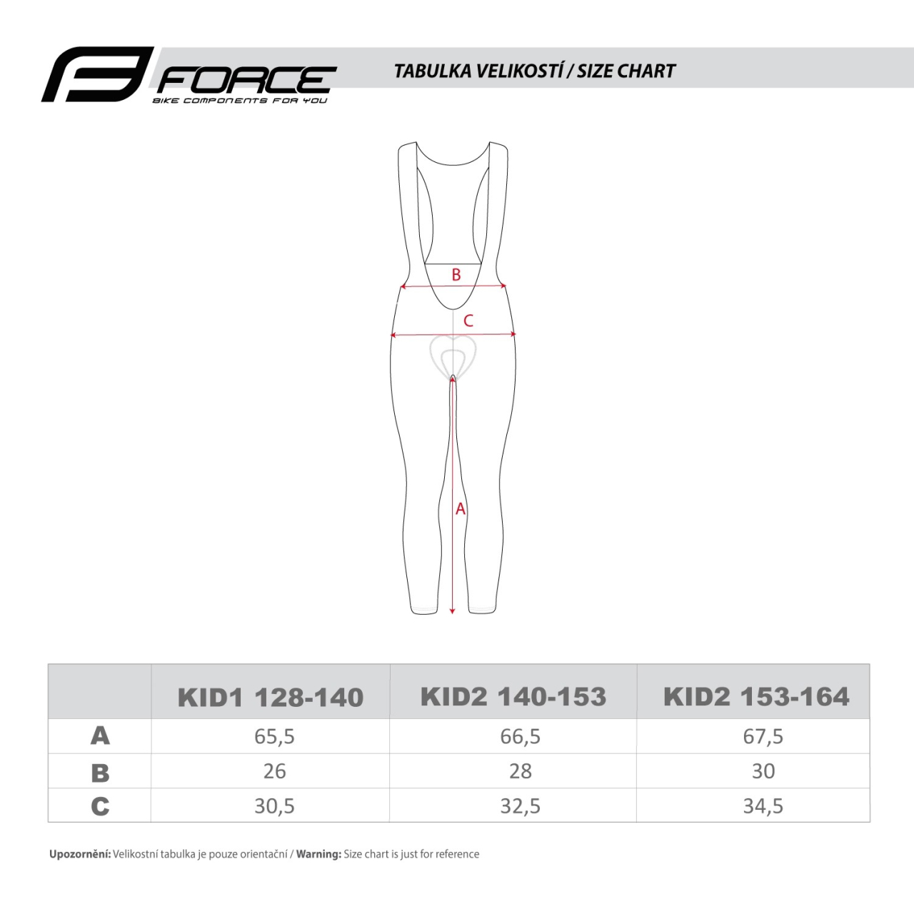 Pantaloni lungi cu bretele si bazon Force Reflex Line Copii 153-164cm [5]