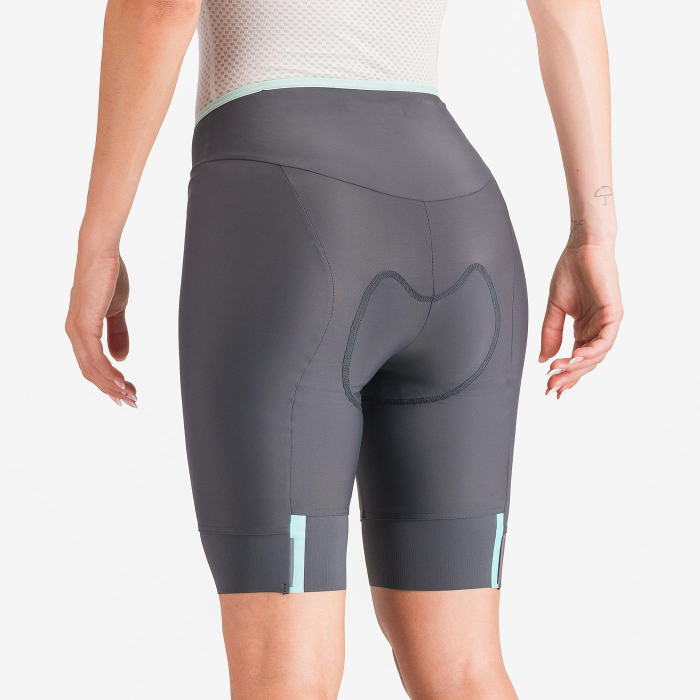Pantaloni scurti Castelli Prima 2, pentru femei, gri inchis/albastru piscina, L [6]