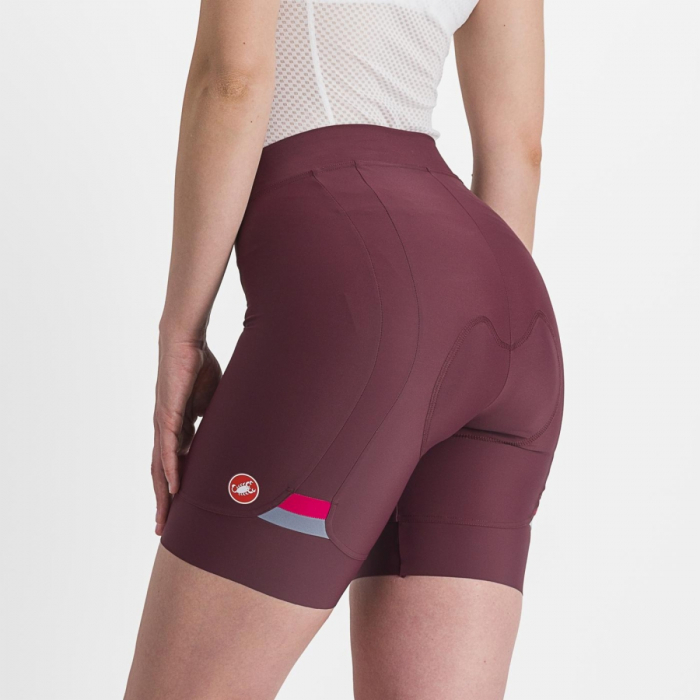 Pantaloni scurti Castelli Prima, de dama, Visiniu/Rosu, L [2]