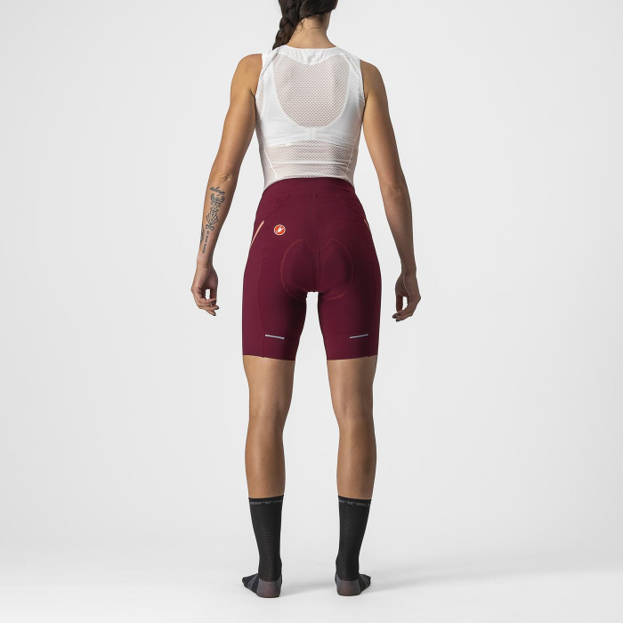 Pantaloni scurti Castelli Velocissima 3, de dama, Visiniu/Roz, M [2]