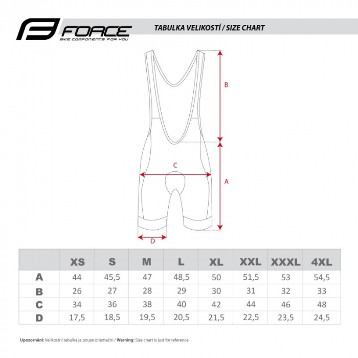 Pantaloni scurti cu bretele Force Team 18 Negru/Alb XXXL [5]