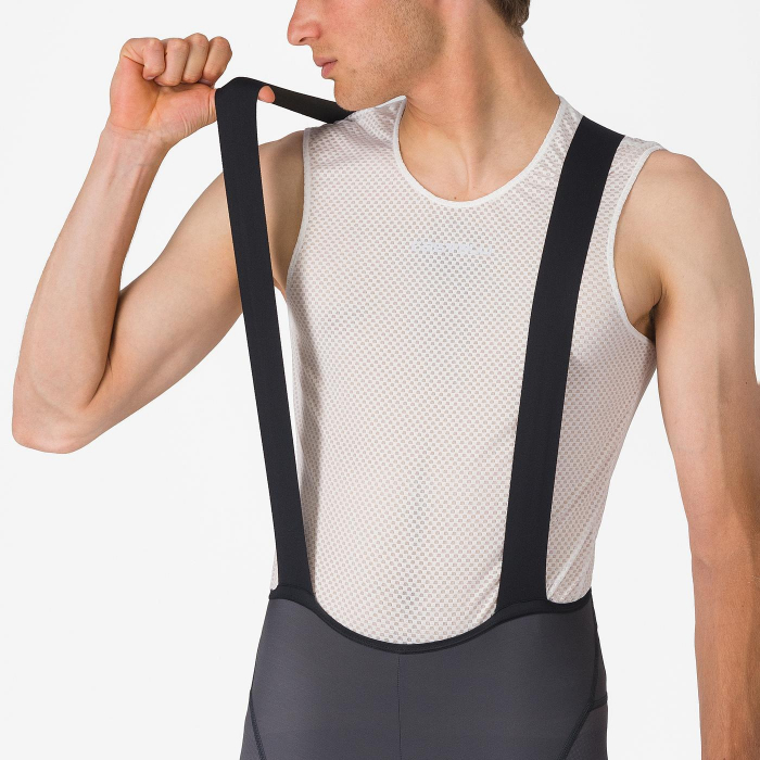 Pantaloni scurti cu bretele Castelli Competizione 2, pentru barbati, gri inchis, L [5]