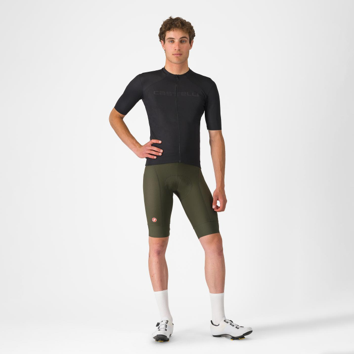 Pantaloni scurti cu bretele Castelli Competizione 2, pentru barbati, verde inchis, L [3]