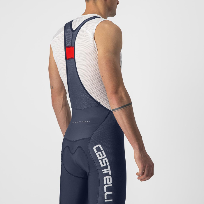 Pantaloni scurti cu bretele Castelli Competizione Kit, Bleumarin/Alb, M [4]