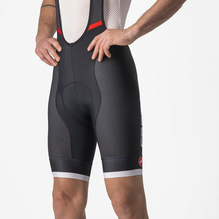 Pantaloni scurti cu bretele Castelli Competizione Kit, Negru/Gri, S [4]