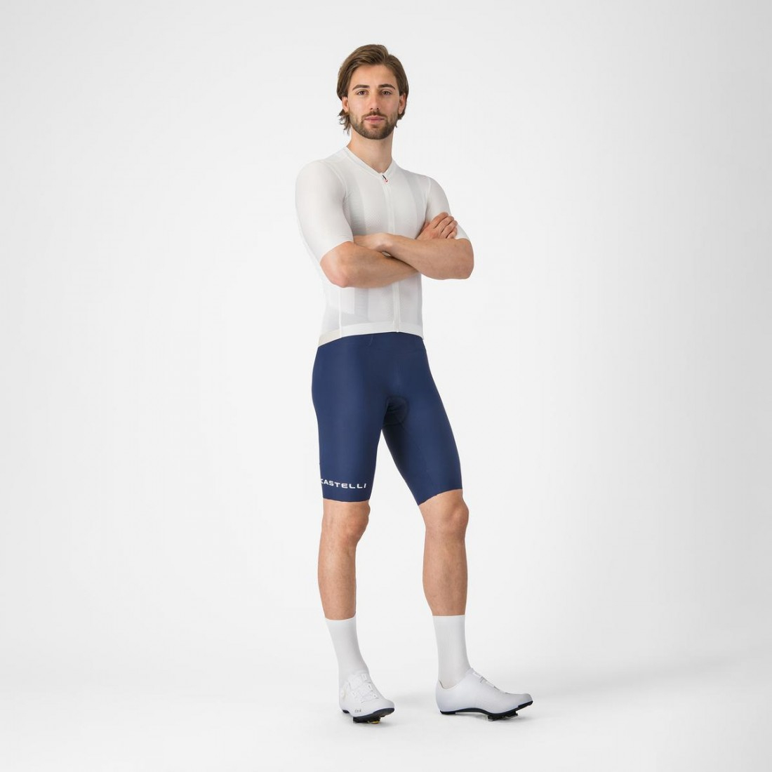 Pantaloni scurti cu bretele Castelli Espresso 2, pentru barbati, albastru belgian L [3]