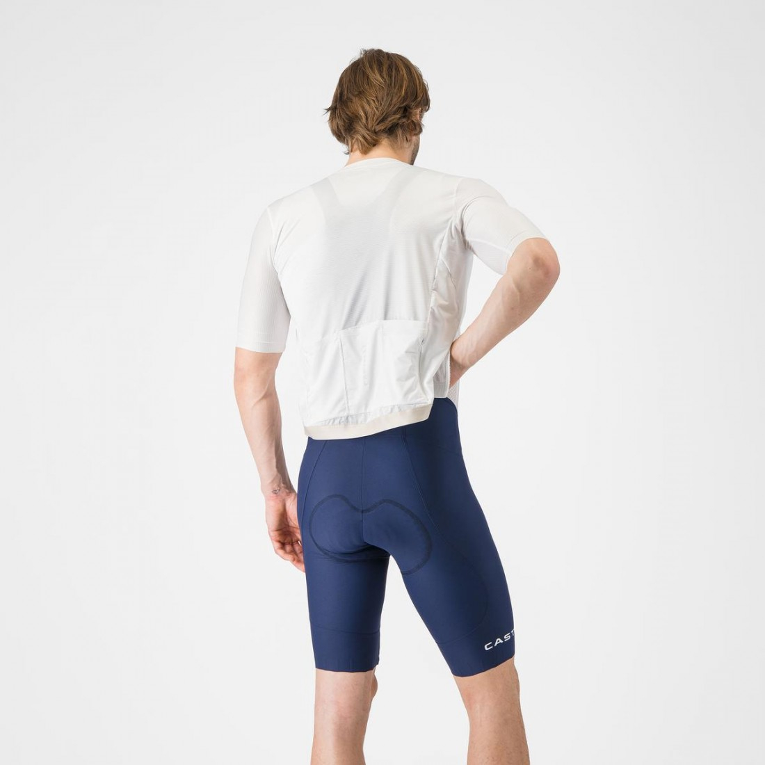 Pantaloni scurti cu bretele Castelli Espresso 2, pentru barbati, albastru belgian L [2]