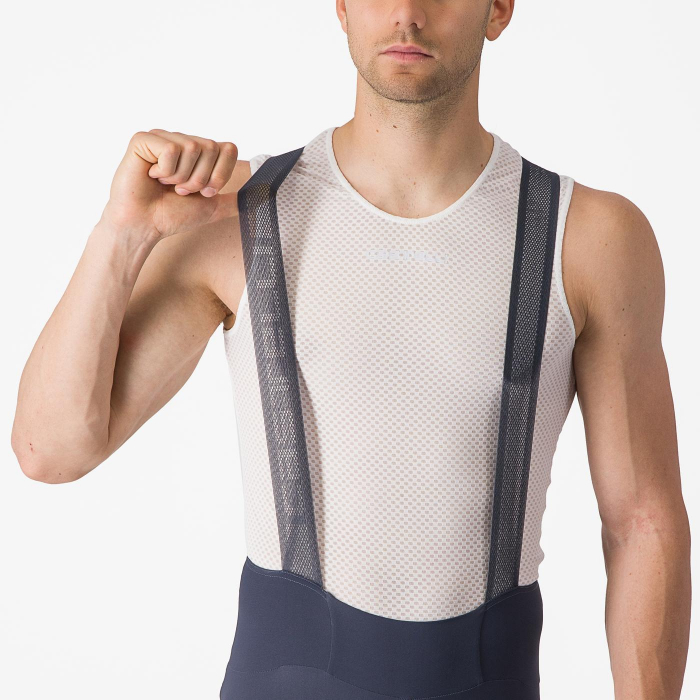 Pantaloni scurti cu bretele Castelli Espresso, pentru barbati, albastru amurg, L [3]