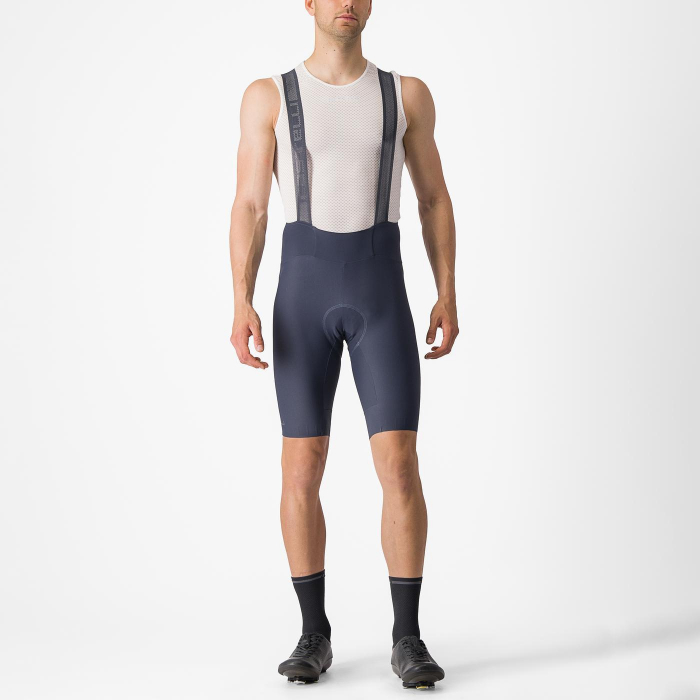 Pantaloni scurti cu bretele Castelli Espresso, pentru barbati, albastru amurg, L [1]