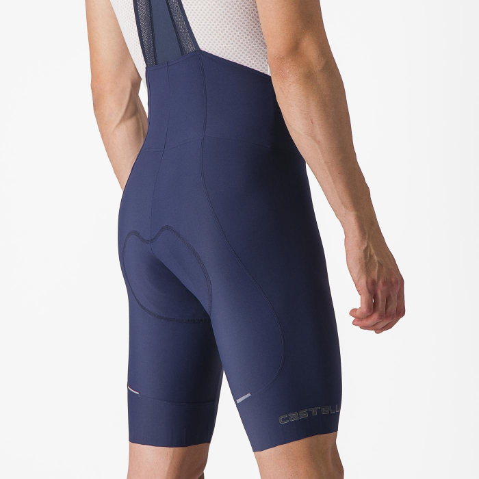 Pantaloni scurti cu bretele Castelli Espresso, pentru barbati, albastru belgian, M [7]