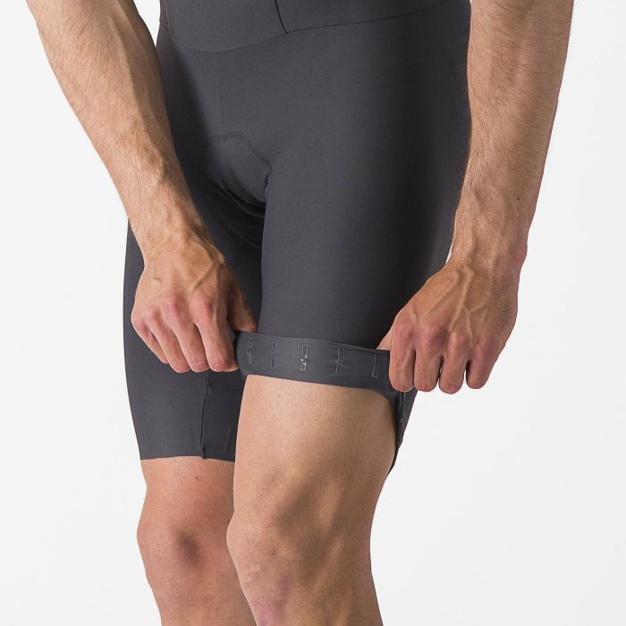 Pantaloni scurti cu bretele Castelli Espresso, pentru barbati, gri inchis, L [5]