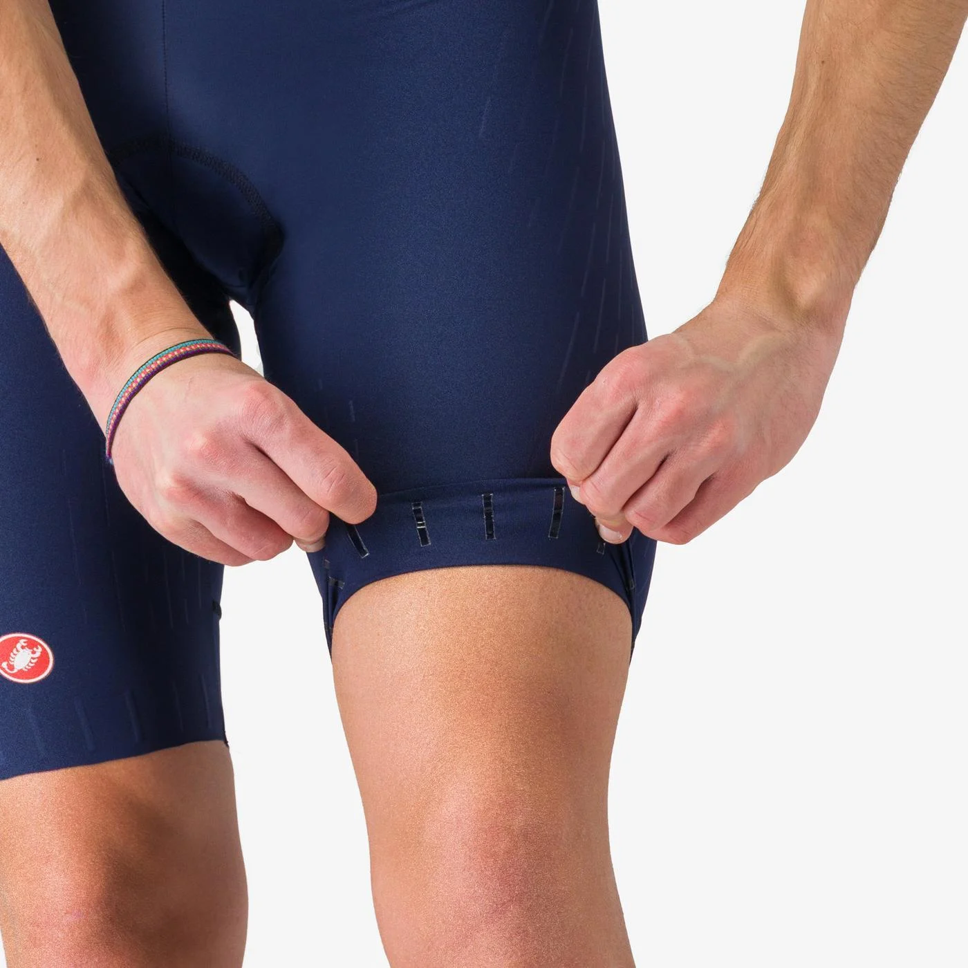 Pantaloni scurti cu bretele Castelli Free Aero Race S, pentru barbati, albastru belgian, L [3]