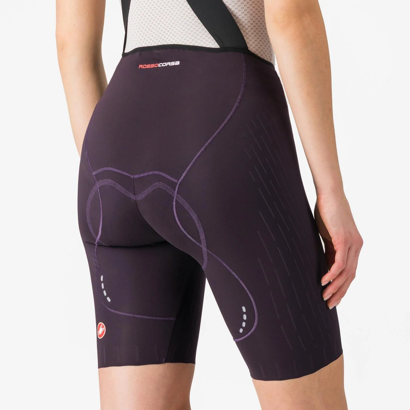 Pantaloni scurti cu bretele Castelli Free Aero Race S W, pentru femei, mov nocturn inchis, XS [6]