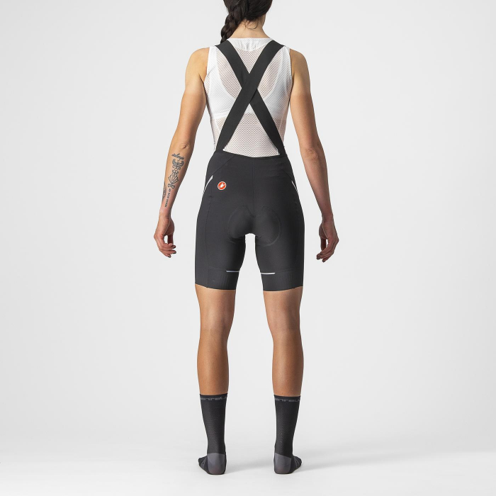 Pantaloni scurti cu bretele Castelli Velocissima 3, pentru femei, negru/argintiu, XS [2]