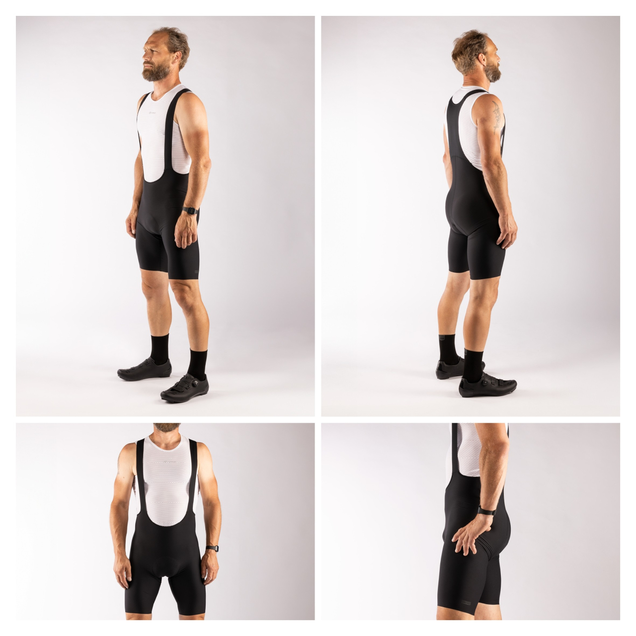 Pantaloni scurti cu bretele Force Action, negru, S [4]