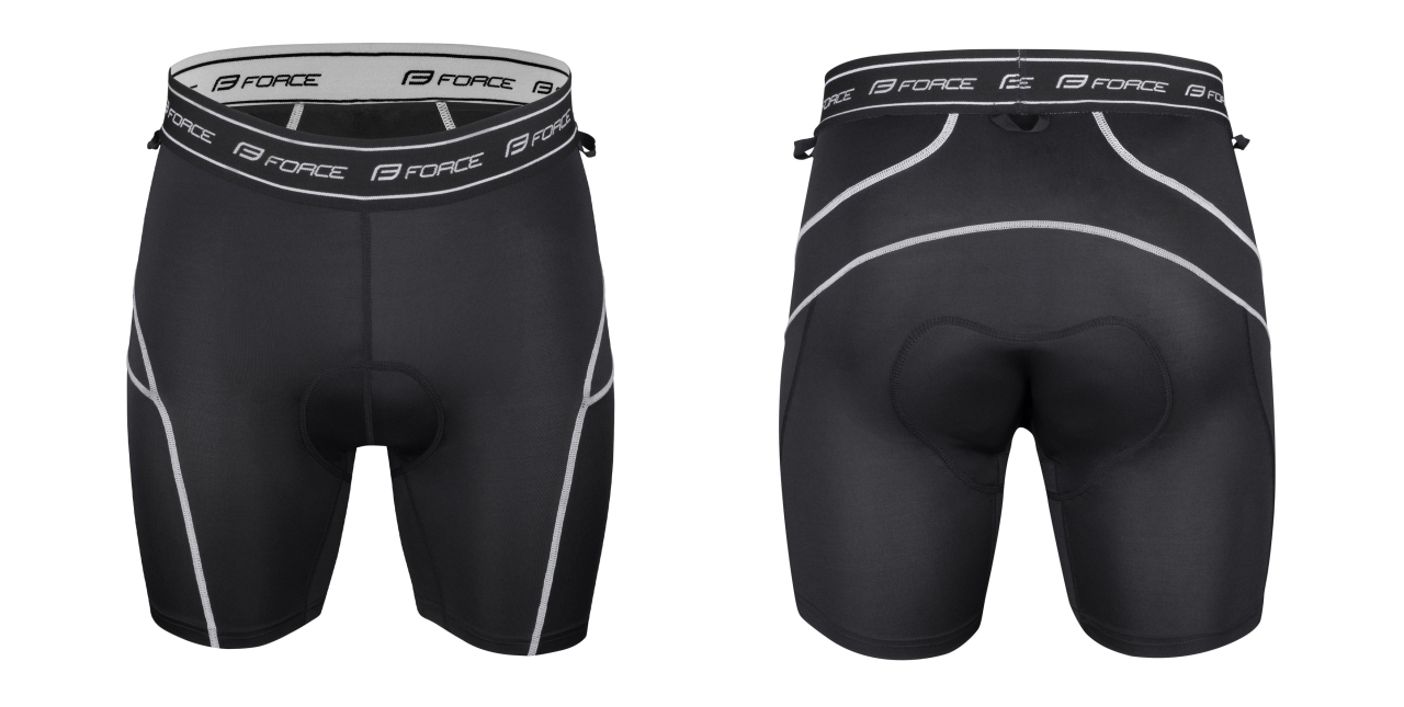 Pantaloni scurti Force Blade MTB, lenjerie cu bazon, Rosu, XS [4]