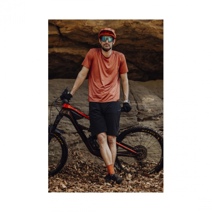 Pantaloni Scurti Force Mount MTB Negri XXL [3]