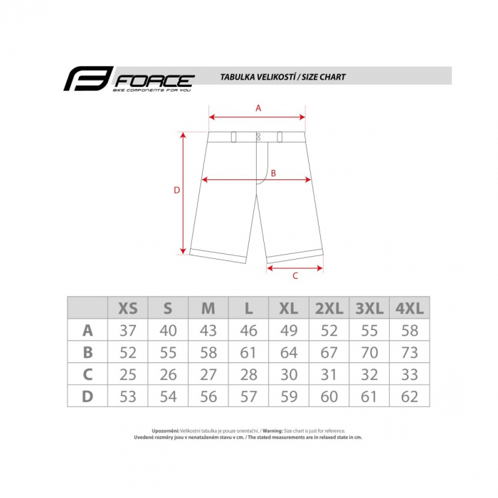 Pantaloni Scurti Force Mount MTB Negri XXL [5]